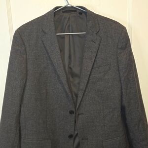 100% Grey Wool Uniqlo Blazer
